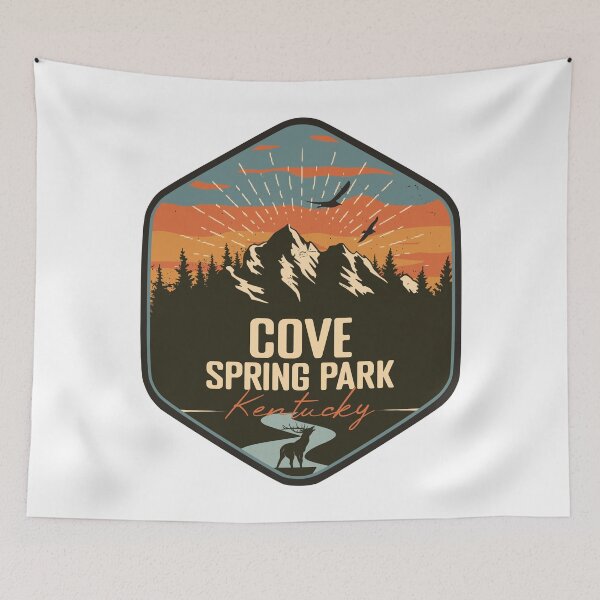 Item preview, Cove Spring Park Kentucky - KY Retro Souvenir Badge designed and sold by mountainfad.