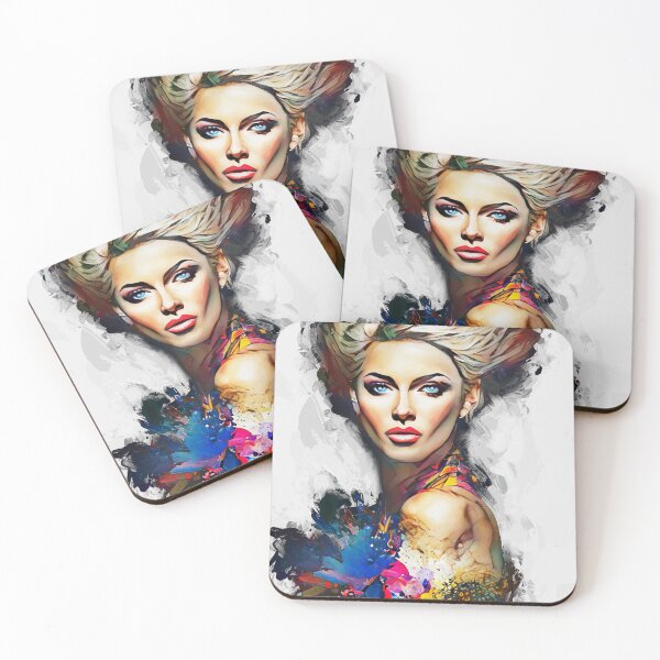 Item preview, woman portrait "Quin" designed and sold by ArtTobias.