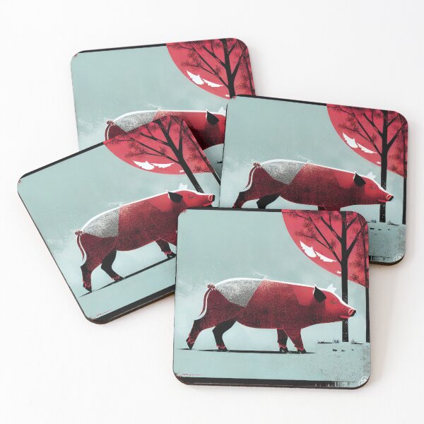 Item preview, Farm pig 037 designed and sold by RGBprints.