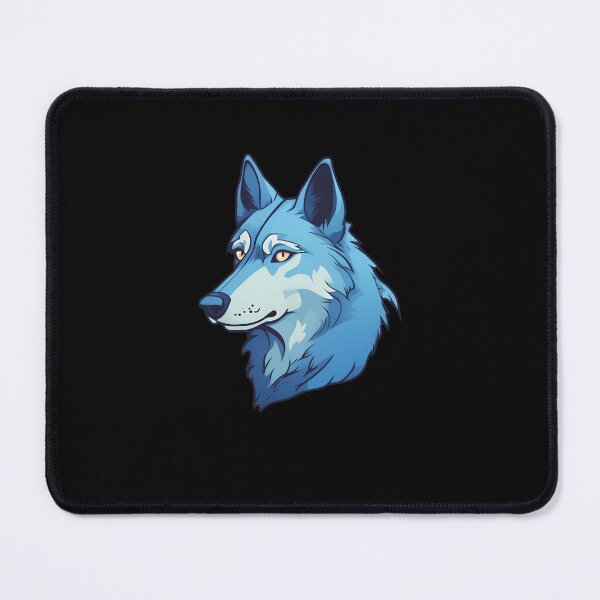 Item preview, blue wolfdog with yellow eyes designed and sold by PasindhuW.