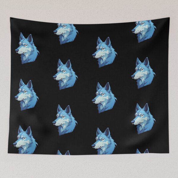 Item preview, blue wolfdog with yellow eyes designed and sold by PasindhuW.