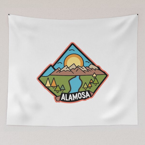 Item preview, Alamosa, Colorado | Sunset in the mountains with Alamosa river designed and sold by CircinusStore.
