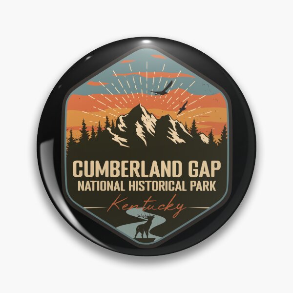 Item preview, Cumberland Gap National Historical Park Kentucky - KY Retro Souvenir Badge designed and sold by mountainfad.