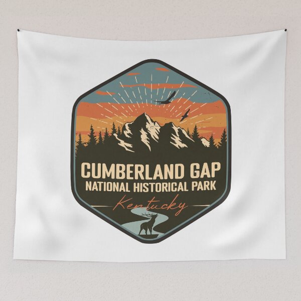 Item preview, Cumberland Gap National Historical Park Kentucky - KY Retro Souvenir Badge designed and sold by mountainfad.