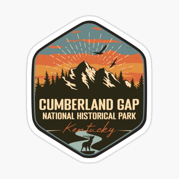 Item preview, Cumberland Gap National Historical Park Kentucky - KY Retro Souvenir Badge designed and sold by mountainfad.