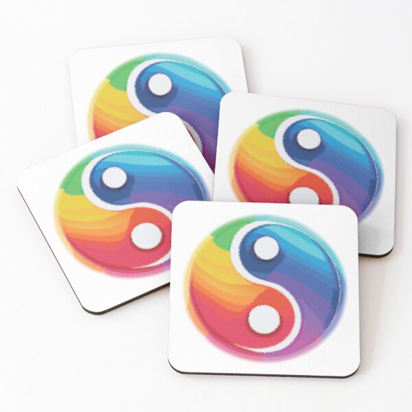Item preview, Rainbow Yin Yang Graphic designed and sold by dadp616.