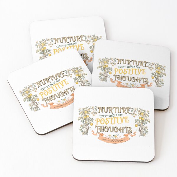 Item preview, Nurture Positive Thoughts Mental Wellness Design designed and sold by CheekyChimpCo.