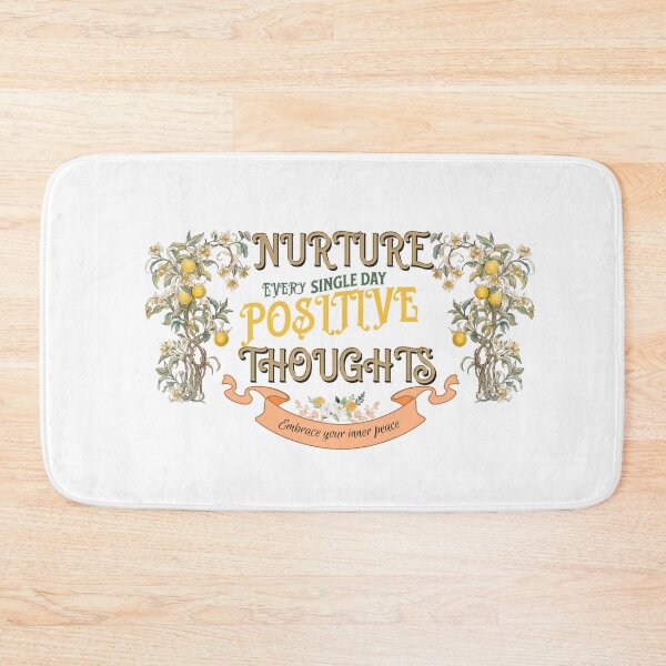 Item preview, Nurture Positive Thoughts Mental Wellness Design designed and sold by CheekyChimpCo.