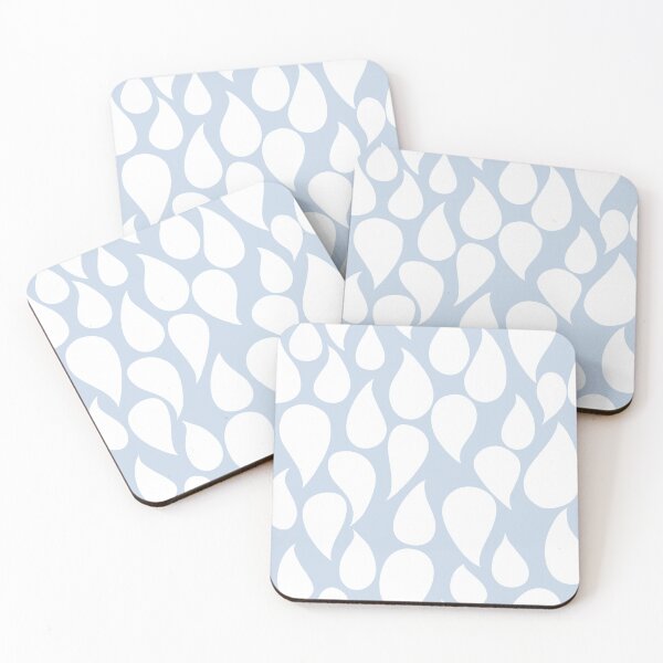 Item preview, White drop/tear on light blue background designed and sold by janara-studio.