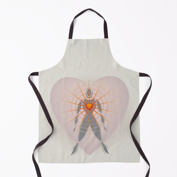 Item preview, Illustration Body Silhouette with Heart and Rays of Light on Big Heart Background designed and sold by WinfinityDesigns.