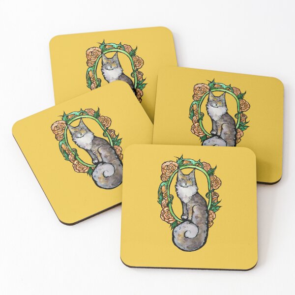 Item preview, Dilute Calico Maine Coon Cat designed and sold by FrictionMaxxing.