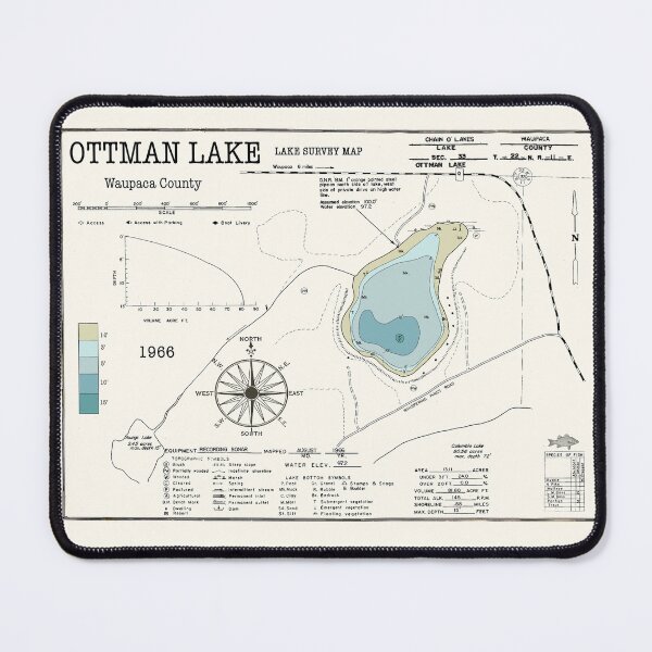 Item preview, Ottman Lake WI Waupaca County designed and sold by Jean Plout.