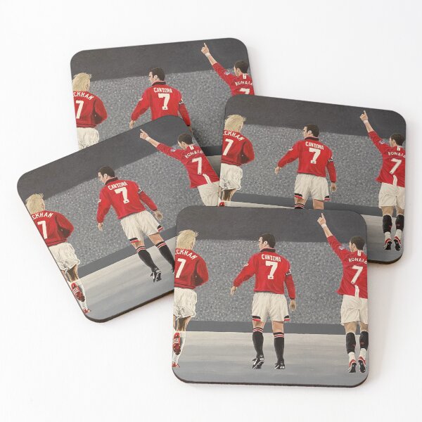 Item preview, My painting of 3 of the great Manchester Uniteds No.7's designed and sold by mikzart.