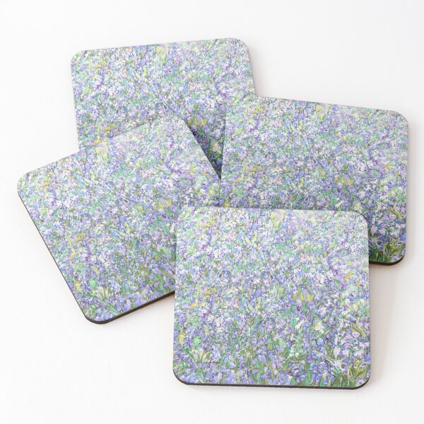Item preview, English bluebell field oil painting  designed and sold by ColorandColor.