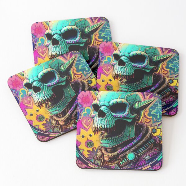 Item preview, alienlove 65 good mood lucky funny skull designed and sold by alienlove-8.