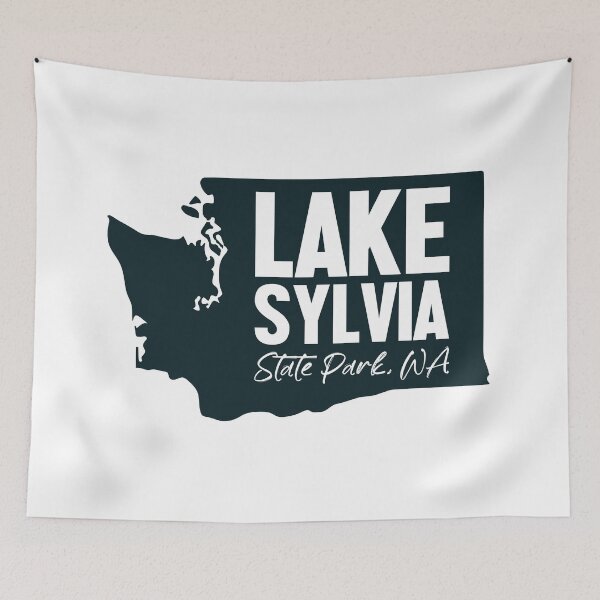 Item preview, Lake Sylvia State Park Washington Map designed and sold by bivenart.