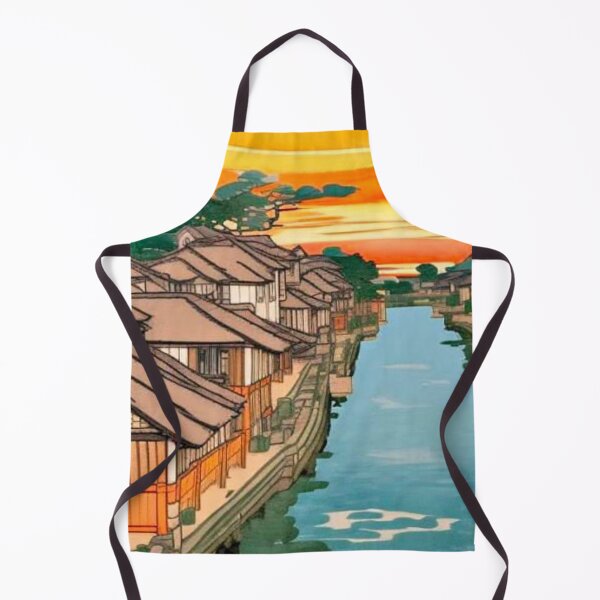Item preview, Houses edging the canal designed and sold by George Hutton Hunter.