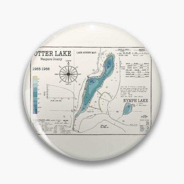 Item preview, Otter and Nymph Lakes WI Waupaca County  designed and sold by Jean Plout.