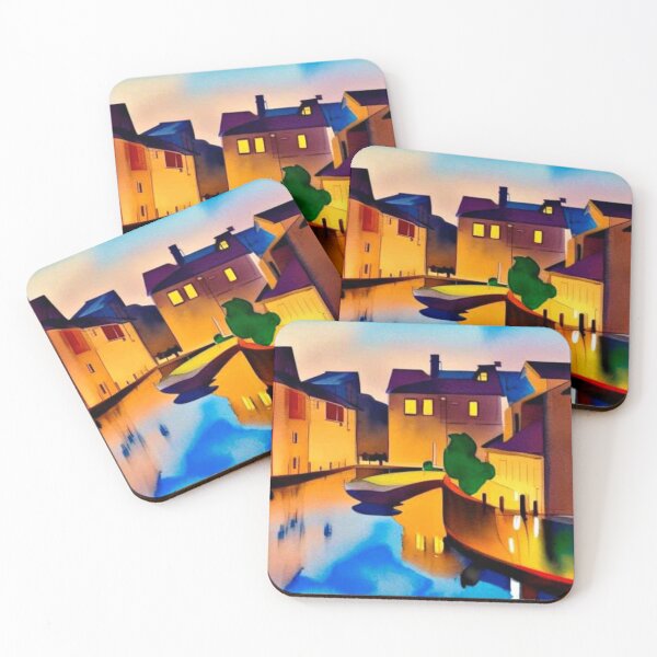Item preview, Houses on the Lagoon designed and sold by George Hutton Hunter.