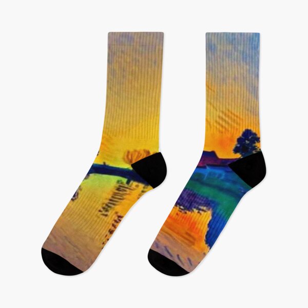 Item preview, Sunset upon the river designed and sold by George Hutton Hunter.