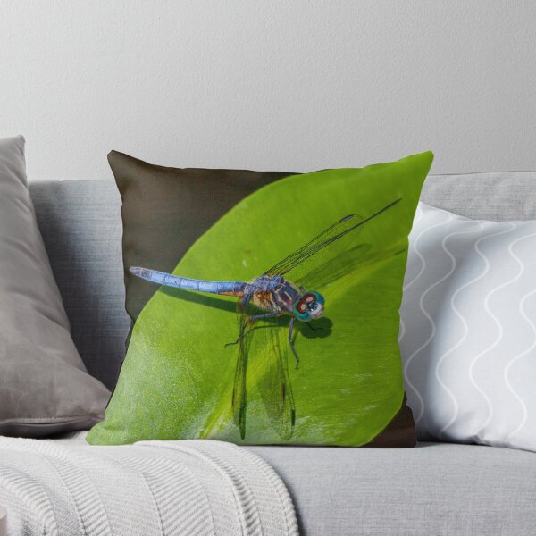 Item preview, Dragonfly Lovers: Blue Dasher ~ Jigsaw Puzzle ~ Decorate Your Home With Wall Art, Metal Art, Wall Clock, Tapestry, Comforter, Throw Blanket, Throw Pillow, Shower Curtain & More designed and sold by MoreEZUSA-Here.