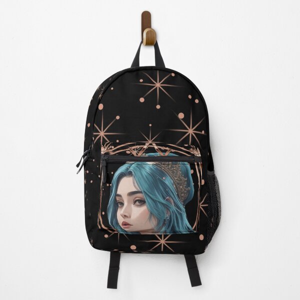 Item preview, Girl with green hair wearing a crown designed and sold by HarridanCreates.