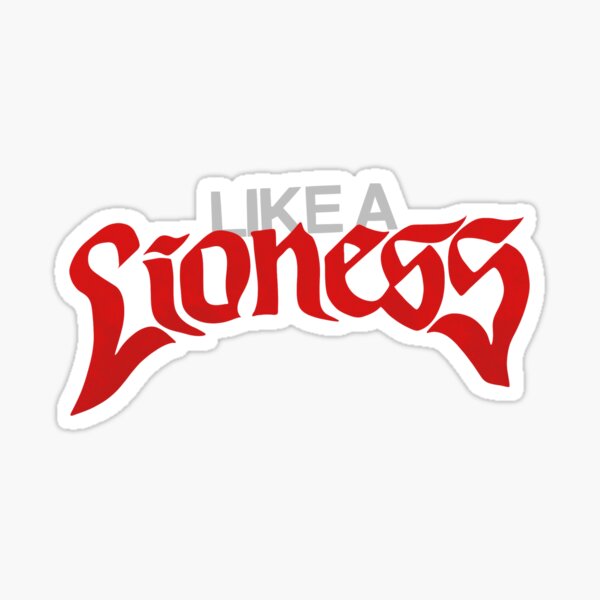 Aperçu de l'œuvre Lionnes d'Angleterre, comme une lionne créée et vendue par stanistickers.