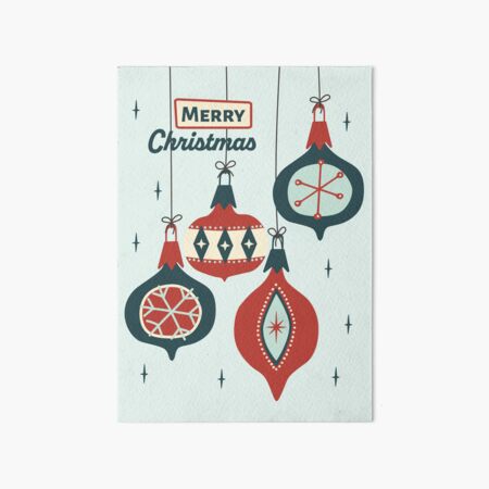 Retro Mid Century Modern Atomic Christmas Ornaments