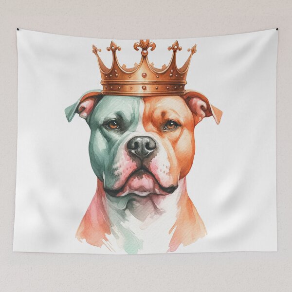 Item preview, Pitbull Royalty: Elegant Watercolor Essence designed and sold by WatercolorWhisk.