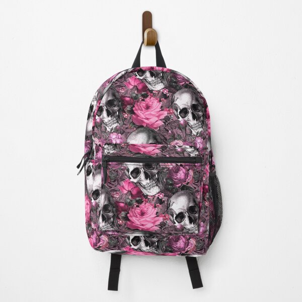 Item preview, Pink Floral Skull designed and sold by CraftyBee.