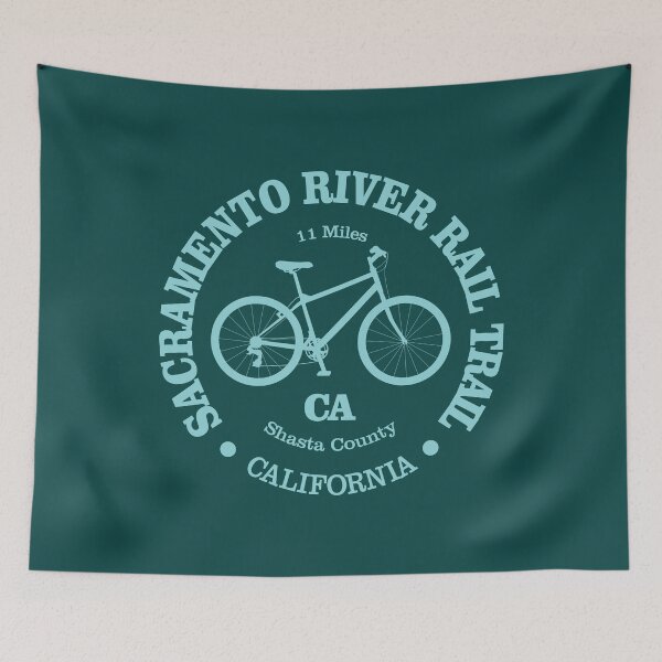 Item preview, Sacramento River Rail Trail (Cycling) designed and sold by curranmorgan.
