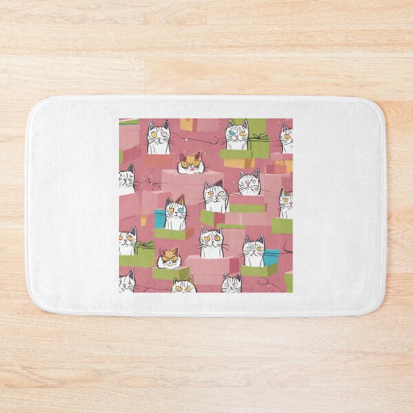 Item preview, cats seamless pattern designed and sold by pig2u.