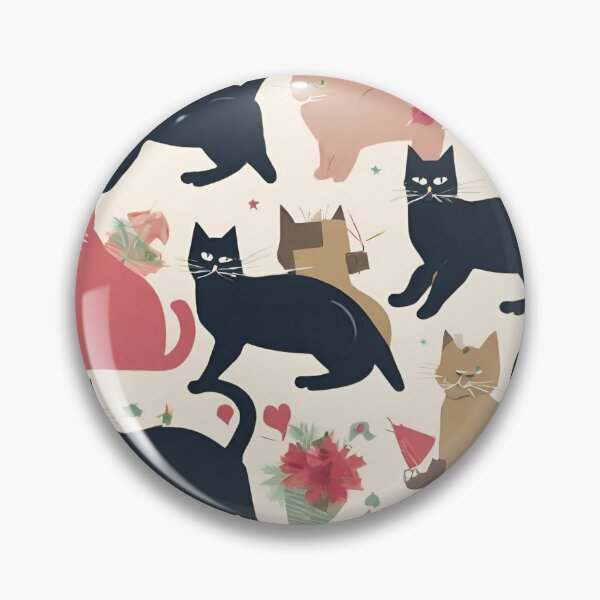 Item preview, cats seamless pattern designed and sold by pig2u.