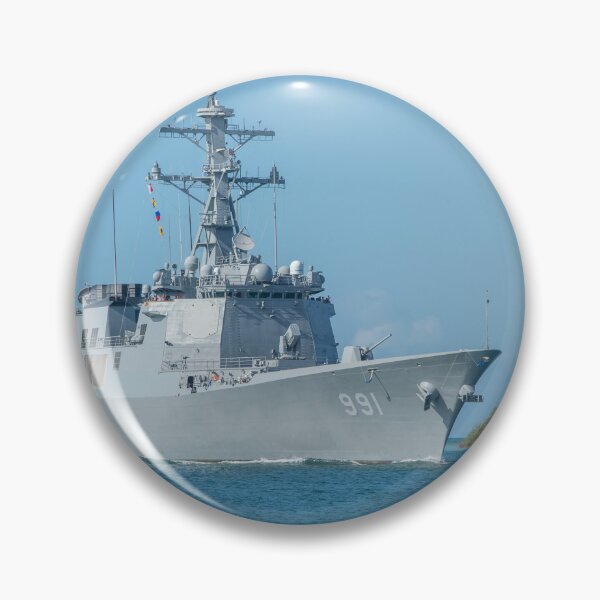 Item preview, STK108898M-Republic of Korea Navy guided-missile destroyer Sejong the Great in Pearl Harbor. designed and sold by StocktrekImages.