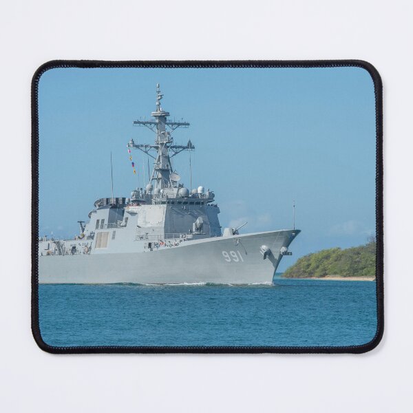 Item preview, STK108898M-Republic of Korea Navy guided-missile destroyer Sejong the Great in Pearl Harbor. designed and sold by StocktrekImages.