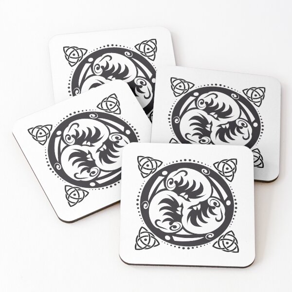 Item preview, Triskel Knot Celtic Wheel Mandala Black and White Tattoo Pattern designed and sold by InfinityDsigns.