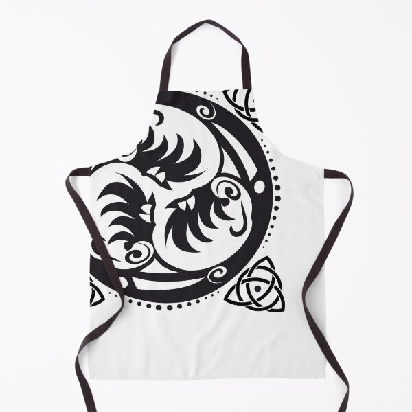 Item preview, Triskel Knot Celtic Wheel Mandala Black and White Tattoo Pattern designed and sold by InfinityDsigns.