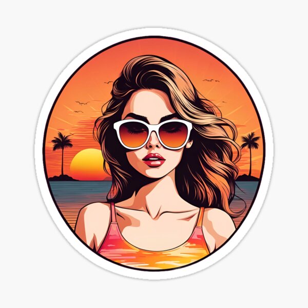 Item preview, Sunset  and girl  designed and sold by simaso.