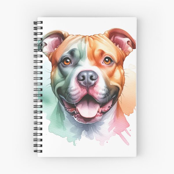 Item preview, Captivating Gaze: Pitbull's Watercolor Splendor designed and sold by WatercolorWhisk.