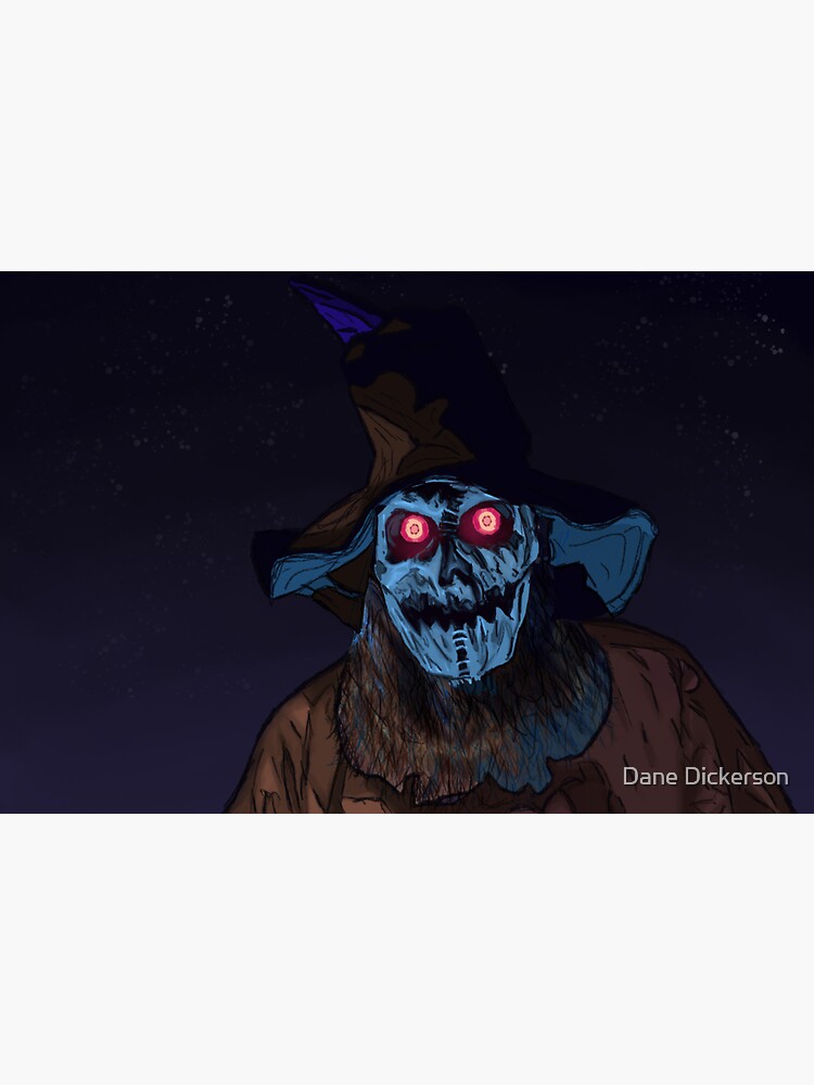 Thumbnail 3 of 3, Sticker, Hell Yeah It's Scarecrow Time! designed and sold by danecd.