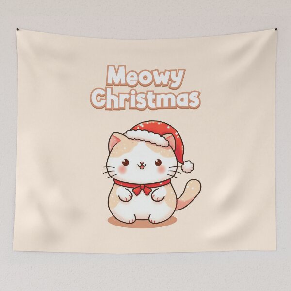 Item preview, Meowy Christmas Santa Kitty Cat designed and sold by KAI-Studio.