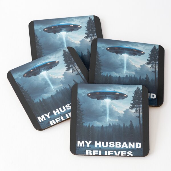 Item preview, My Husband Believes UFO Poster designed and sold by NordicBadger.