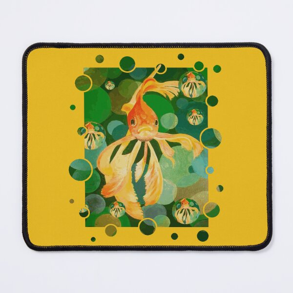 Item preview, Cute Goldfish Swimming In Green Colored Sea designed and sold by taiche.