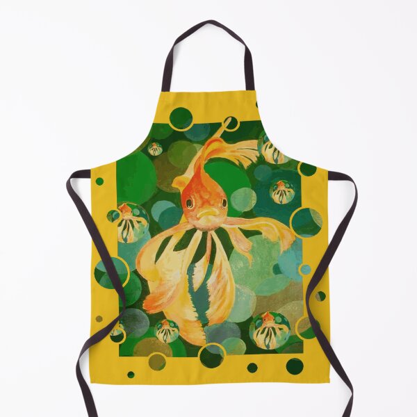 Item preview, Cute Goldfish Swimming In Green Colored Sea designed and sold by taiche.