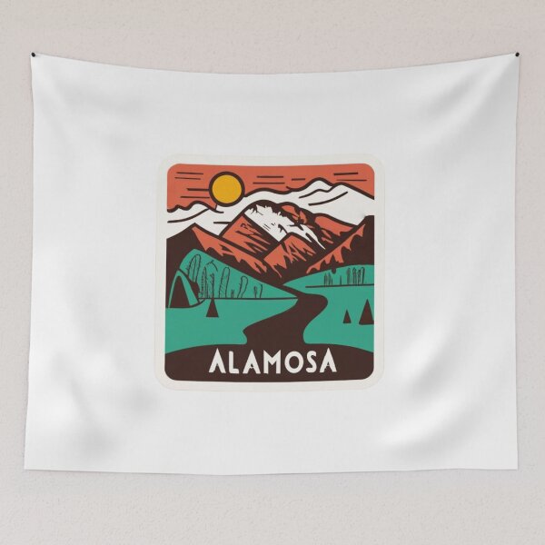 Item preview, Alamosa, Colorado | Sunset in the mountains with Alamosa river designed and sold by CircinusStore.