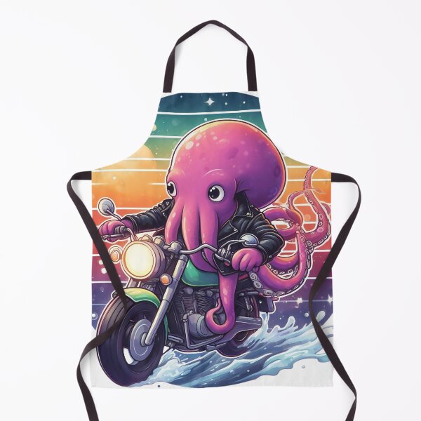 Item preview, Squid riding a motorcycle. designed and sold by winrich.