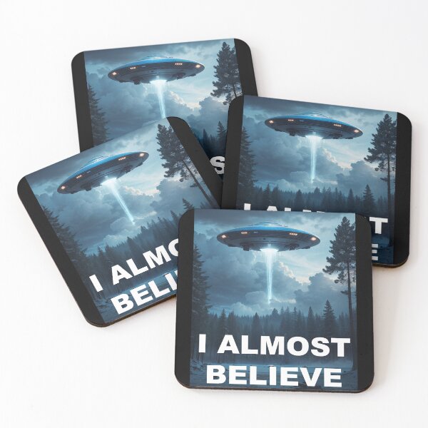 Item preview, I Almost Believe UFO Poster designed and sold by NordicBadger.
