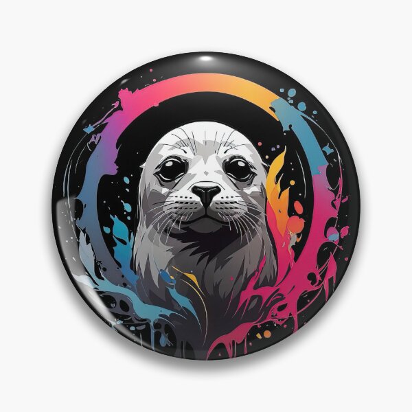 Item preview, Cute Colorful Seal in Graffiti Style designed and sold by MindSmith.