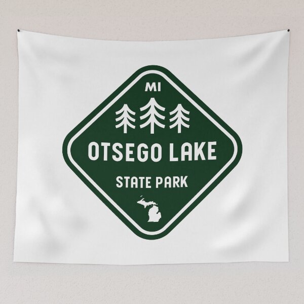 Item preview, Otsego Lake State Park Michigan Rhombus designed and sold by bivenart.