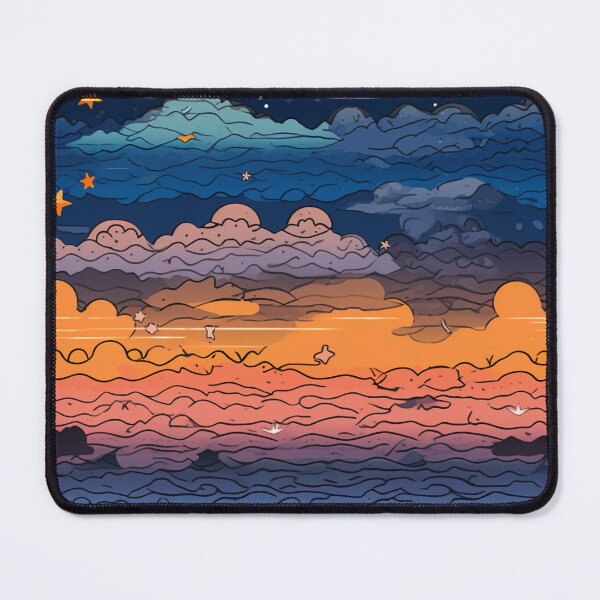 Item preview, Starry Sunset Clouds Above the Ocean 1 designed and sold by Hashola Designs.